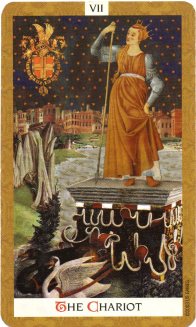 The Chariot from the Golden Tarot