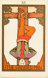 The Hanged Man from the Aquarian Tarot