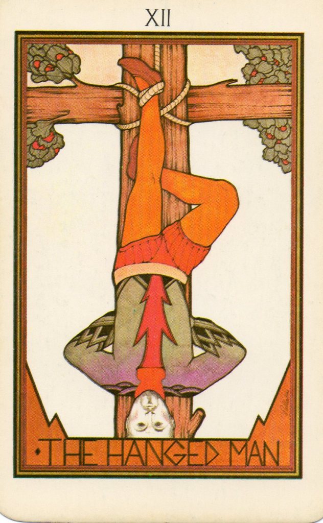 The Hanged Man from the Aquarian Tarot