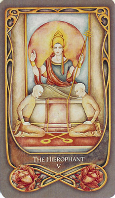 The Hierophant from Fenestra Tarot