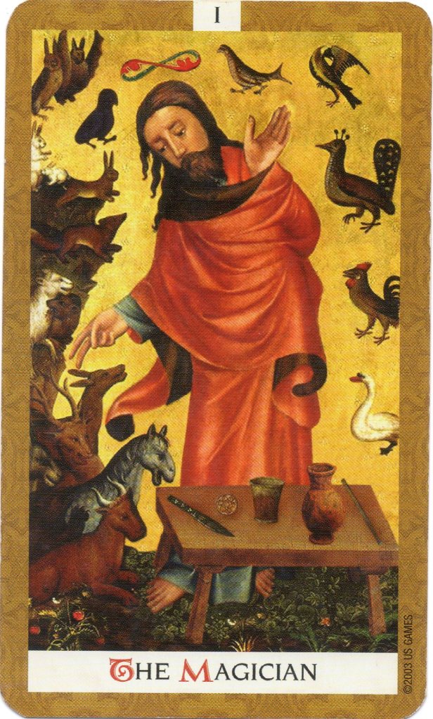 The Magician from the Golden Tarot