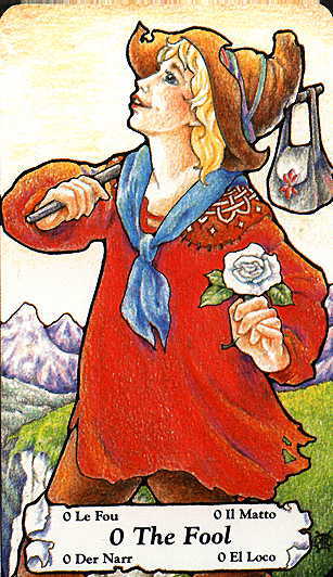 The Fool from the Hanson Roberts Tarot Deck