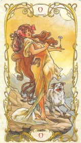 The Fool from the Mucha Tarot
