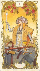 The Magician from Mucha Tarot