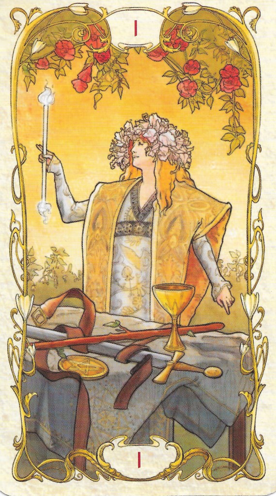 The Magician from the Mucha Tarot