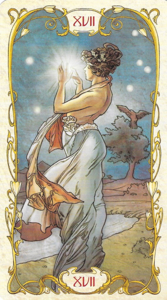 The Star from the Mucha Tarot at www.BohemianPathTarot.com