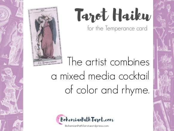 Haiku for the Temperance Tarot card