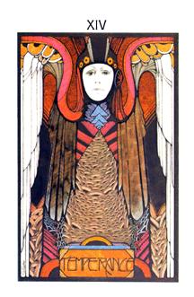 Temperance from the Aquarian Tarot at www.BohemianPathTarot.com